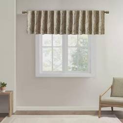 Madison Park Eliza Faux Silk Embroidered Window Valance50x18"