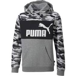 Puma Essentials+ Camo Youth Hoodie - Puma Black (847343-01)