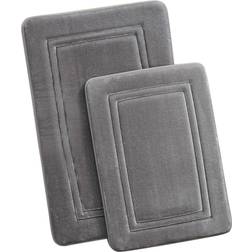 Truly Calm HeiQ Antimicrobial Memory 2 pcs Gray 20x30"