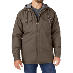 Dickies Hydroshield Duck Hooded Shirt Jacket - Mushroom