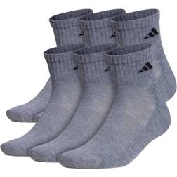 Adidas Athletic Cushioned Quarter Socks 6-pack - Medium Grey Heather