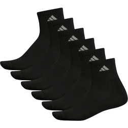 Adidas Athletic Cushioned Quarter Socks 6-pack - Black