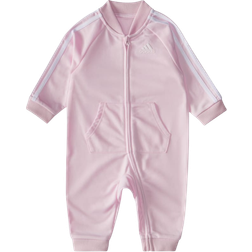 Adidas Infant 3-Stripes Tricot Coveralls - Clear Pink (GA4810)