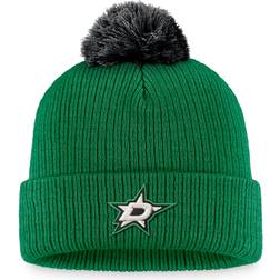 Fanatics Dallas Stars Kelly Green Team Cuffed Knit Beanie with Pom