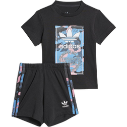 Adidas Infant Camo Shorts & Tee Set - Black (HK0322)