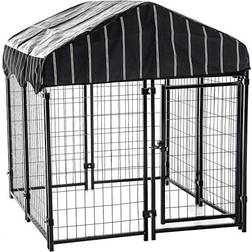 Lucky Dog Resort Kennel with Cover 121.92x132.08cm