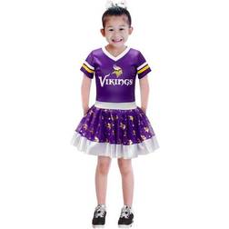 Jerry Leigh Girls Youth Minnesota Vikings Tutu Tailgate Game Day V-Neck Costume Purple