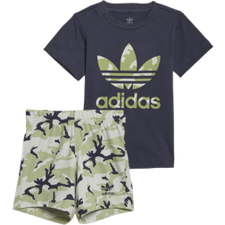 Adidas Infant Camo Shorts & Tee Set - Shadow Navy (HE6928)