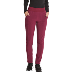 Dickies Women's EDS Essentials Tapered Leg Scrub Pants - Maroon