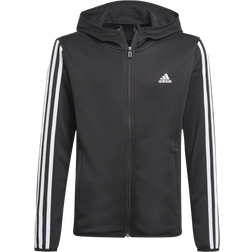 adidas Designed Move 3-Stripes Hoodie Kids - Black/white