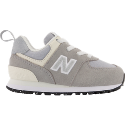 New Balance Kids 574 Bungee Sneaker - Team Away Grey/Silver Mink