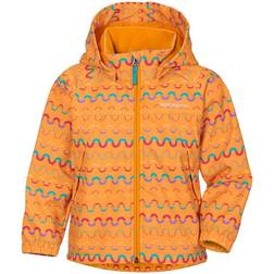 Didriksons Dellen Printed Kid's Jacket - Waveprint Orange (504098-869)