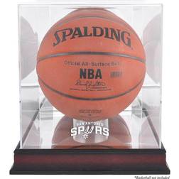 Fanatics San Antonio Spurs Mahogany Team Logo Basketball Display Case with Mirrored