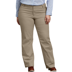 Dickies Women's Relaxed Fit Straight Leg Pants Plus Size - Desert Sand