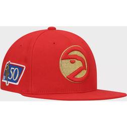 Mitchell & Ness Atlanta Hawks Hardwood Classics 50th Anniversary Snapback Cap Sr