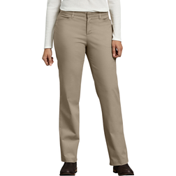 Dickies Women's Curvy Fit Straight Leg Pants - Desert Sand