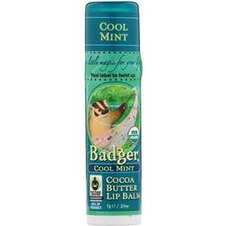 Badger Cocoa Butter Lip Balm Cool Mint 1 Tube