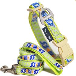 Touchdog 'Bone Patterned' Tough Stitched Embroidered Collar Leash