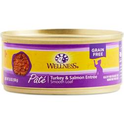 Wellness Pat Smooth Loaf Canned Food Turkey Salmon Entre