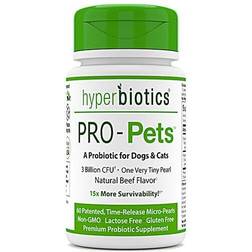 Hyperbiotics Pro-Pets Probiotics For Dogs & Cats Natural Pork 3 Billion