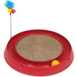 Catit Play-N-Scratch 3 em 1 Para Gatos - Diâmetro 36 cm x A 25 cm (Diám. x Al)