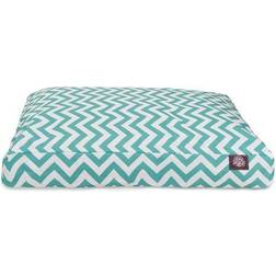Majestic Pet Chevron Indoor Dog Bed, Turquoise/Blue