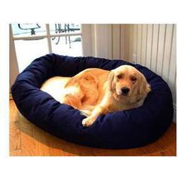 Majestic Pet Blue & Sherpa Bagel Dog Bed