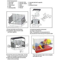 H1812BL 12 in. Clear Hamster-Mice Cage in