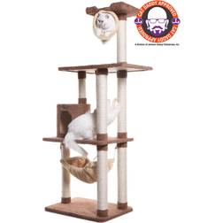 Armarkat Wood 70" Cat Tree With Scratch Posts, Hammock