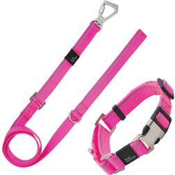 Petlife CLSH15PKLG Advent Series 3M Reflective 2-in-1 Durable Martingale Training Leash