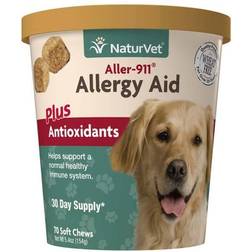 NaturVet Aller-911 Allergy Aid plus Antioxidants 70 Soft Chews