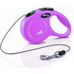 Flexi New Classic Cord Retractable Dog Leash, Pink Extra Small