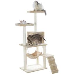 Armarkat 57 in. Cat Tree with Ramp