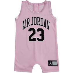 NIKE Infant Jordan Jersey Romper - Pink Foam (556169-A9)