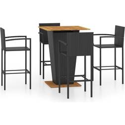 vidaXL 3064871 Outdoor Bar Set, 1 Table incl. 4 Chairs
