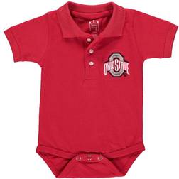 Infant Boys and Girls Scarlet Ohio State Buckeyes Polo Bodysuit