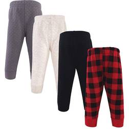 Hudson Baby Quilted Jogger Pants 4-pack - Buffalo Plaid