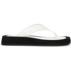 Ginza Thong Sandals - Natural/Black