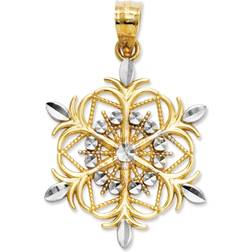 Macy's 14k Charm, Snowflake Charm
