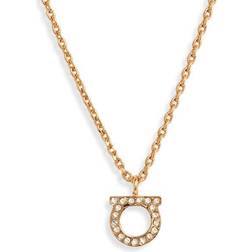 Ferragamo Gancio Necklace - Gold/Transparent