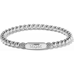 Lagos Signature Caviar Stretch Mom Bracelet - Silver