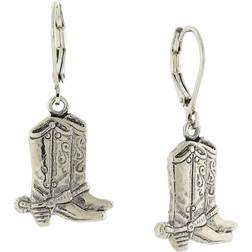 1928 Jewelry Women Western Boots Drop Earrings