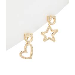 Ferragamo Gancini Crystals Earrings - L Gold