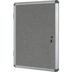 Bi-Office Enclore Felt Lockable Noticeboard Display Case 9xA4 85x105cm