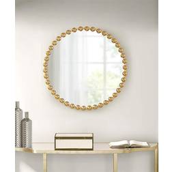 Madison Park Signature Marlowe Round Gold Wall Mirror