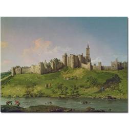 Trademark Fine Art Alnwick Castle Canvas by Canaletto Framed Art