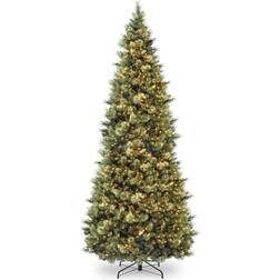 National Tree Company 10 ft. Carolina Pine Slim with Clear Lights Christmas Tree