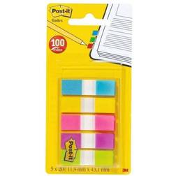 3M POST-IT Index Haftstreifen 683 Mini 11,9x43,2mm 5 Farben ¿ 20