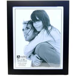 Malden Black Linear Wood Frame 8x10 Black 8x10 Photo Frame