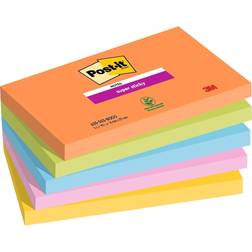 3M Post-it Super Sticky Boost 76 x 127 mm 90 Fogli - Rettangolo Blu Verde Arancione